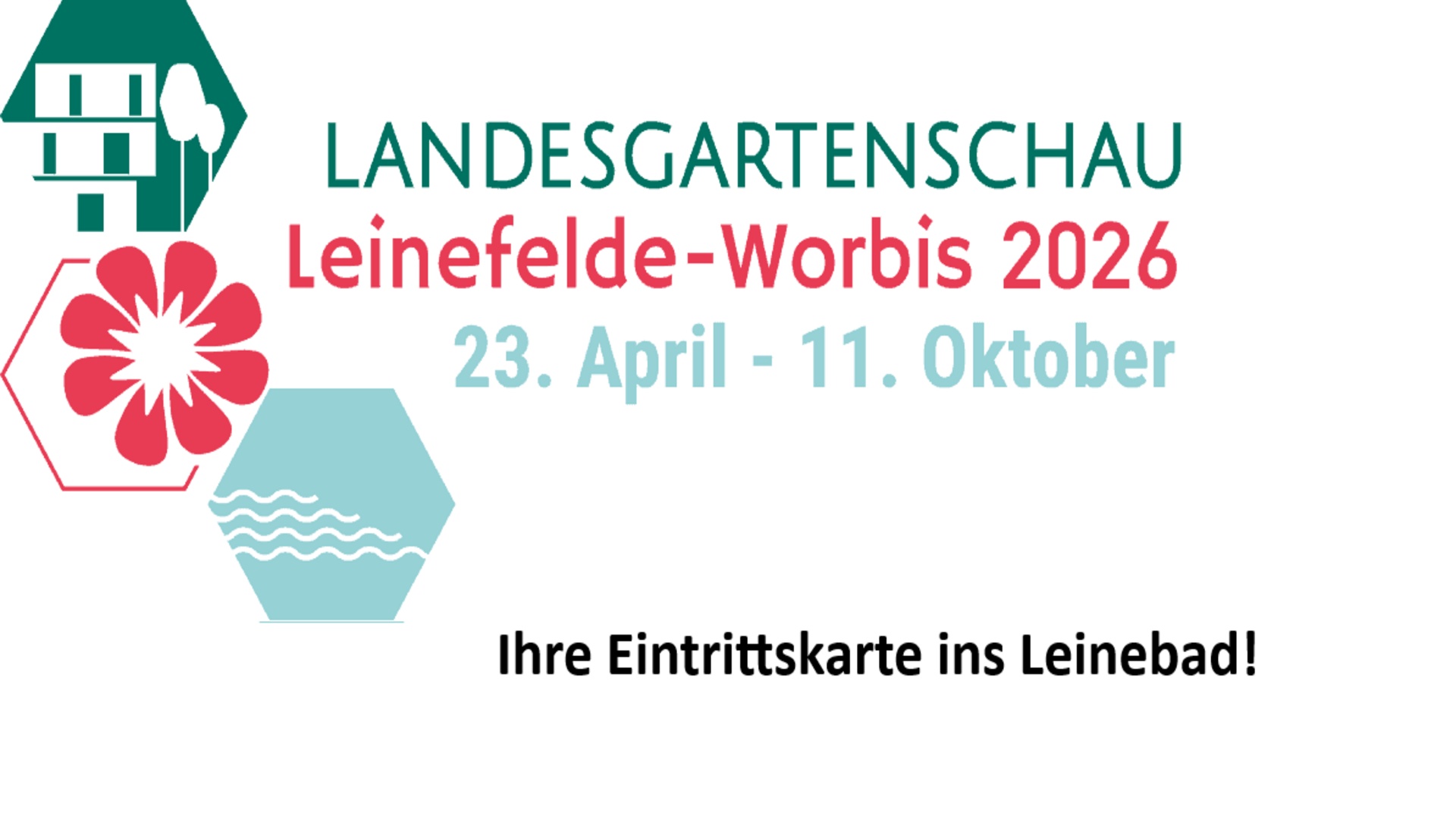 Eintrittskarte ins Leinebad für Besucher der Landesgartenschau - Erwachsene